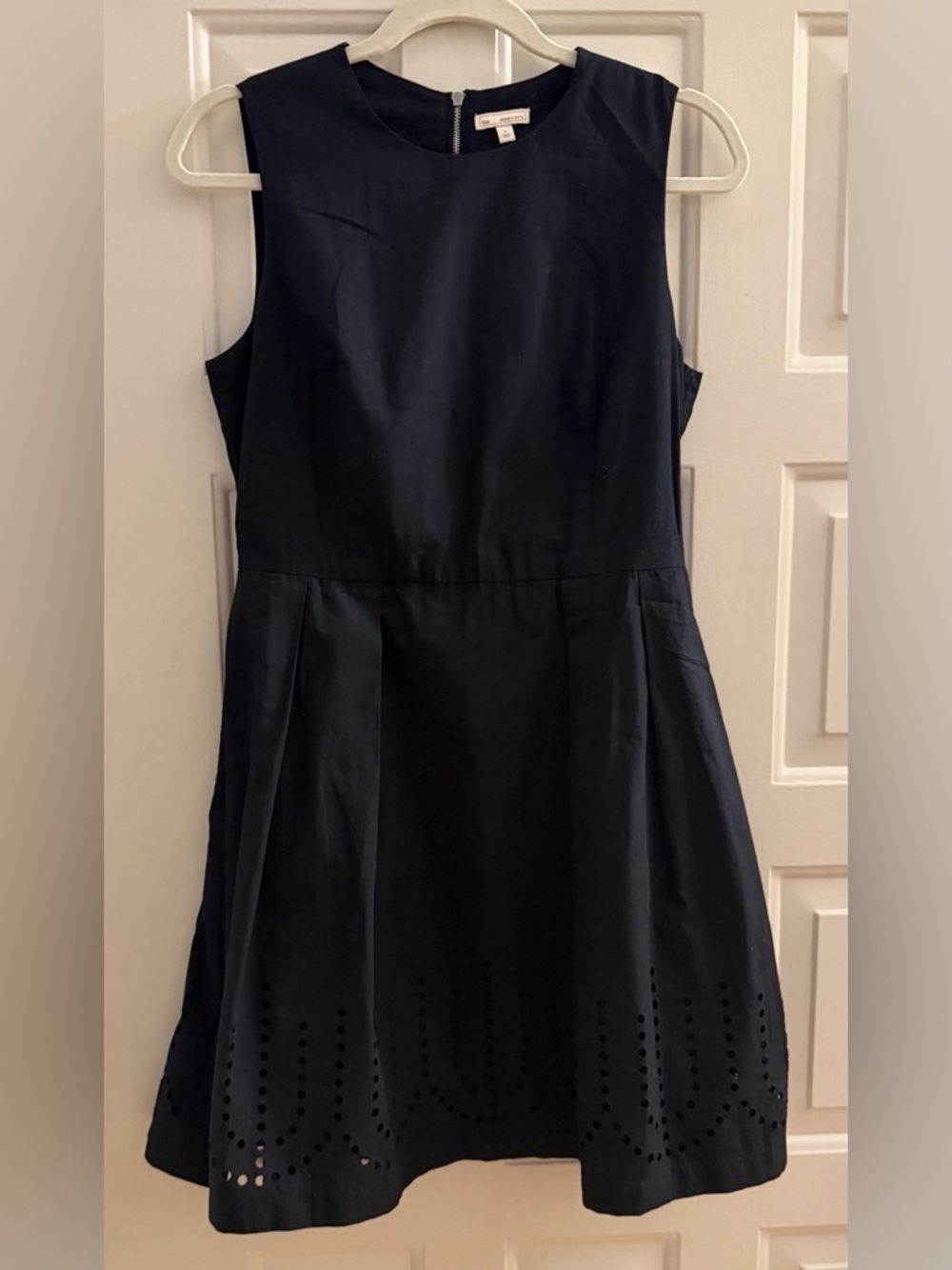 Gap Designed & Crafted Black Skater Dress Laser Cut Hem Pockets